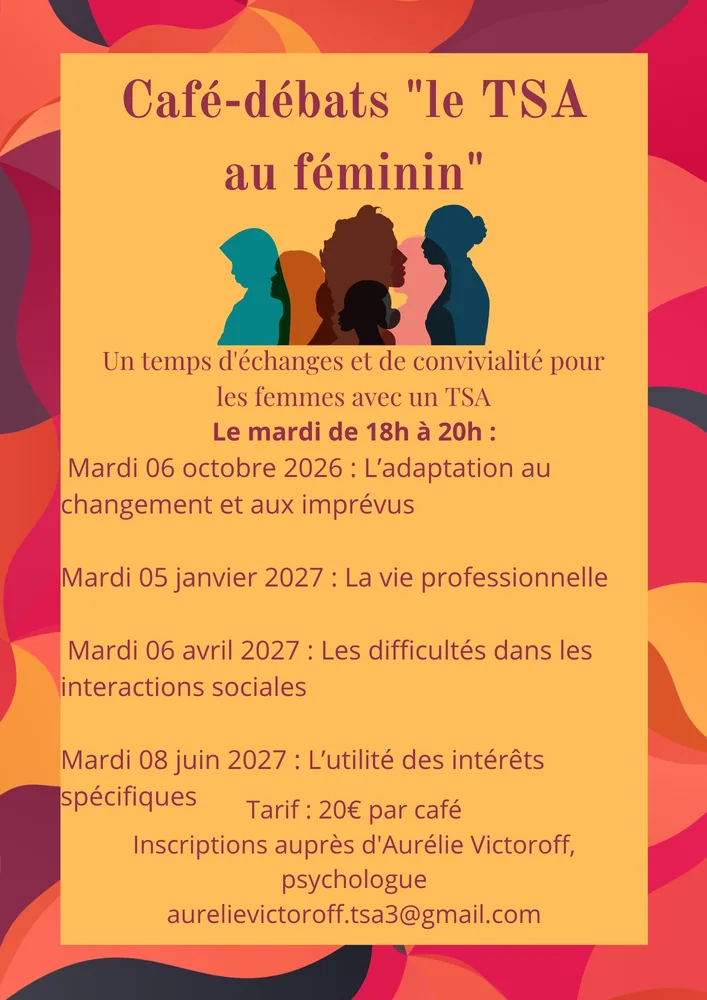 Affiche : Café-débats « le TSA au féminin »