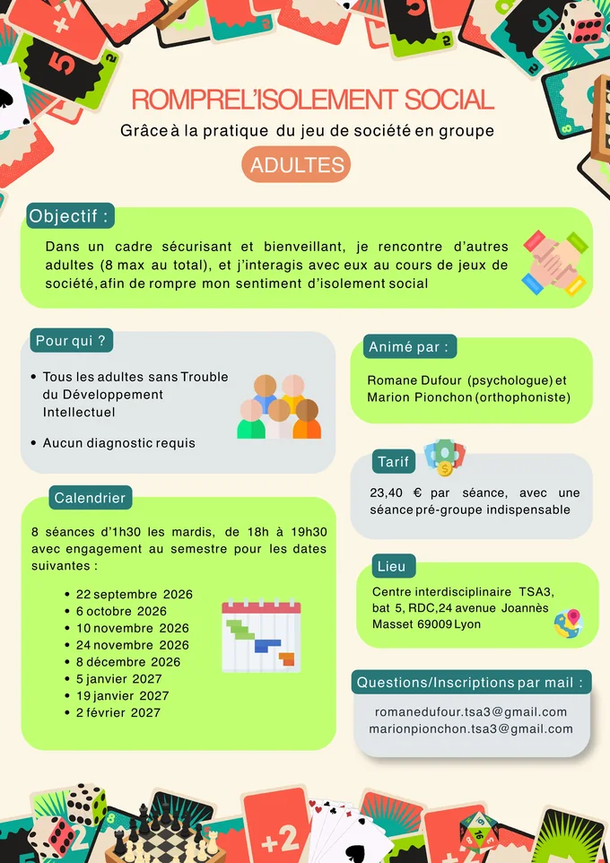 Affiche « Rompre l’isolement social », version adultes