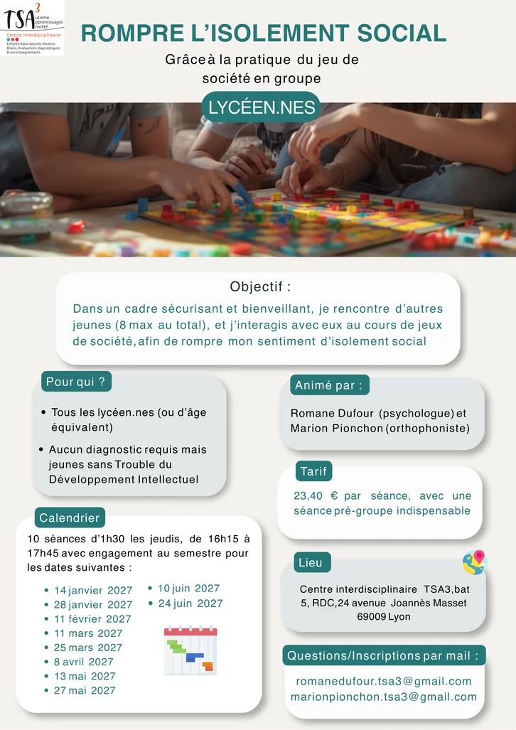 Affiche « Rompre l’isolement social », version lycéens